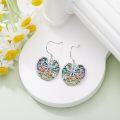wholesale 925 Sterling Silver Dragonfly & Abalone Shell Drop Earrings for Women-0-2