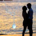 wholesale 925 Sterling Silver Moonstone & Turquoise CZ Infinity Drop Pendant Necklace-0-3