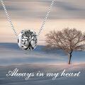wholesale 925 Sterling Silver Tree of Life Pendant Cremation Keepsake Urn Necklace with Funnel and Fill Tool - 3D Hollow Design (Silver)-0-5