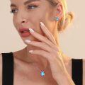 TOUPOP Sterling Silver Birthstone Teardrop Stud Earrings-0-2