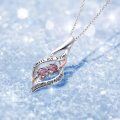wholesale 925 Sterling Silver Twisted Pendant With Purple Stones-0-38