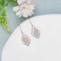 wholesale 925 Sterling Silver Tulip Dangle Drop Charm Earrings for Women Gifts-0-1