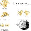 wholesale Gold 925 Sterling Silver Heart-Shaped Horse Studs for Women-0-4