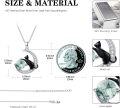 wholesale 925 Sterling Silver Moon & Black Cat Green Agate Pendant Necklaces for Women's  Ideas-0-1