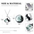 wholesale 925 Sterling Silver Moon & Black Cat Green Agate Pendant Necklaces for Women's  Ideas-0-1