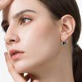 wholesale 925 Sterling Silver Penguin Heart Hoop Earrings Gift for Women-0-1