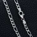 wholesale 925 Sterling Silver Oval Link Chain Necklace-0-2