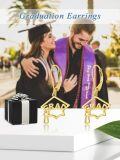 wholesale 925 Sterling Silver Graduation Cap Earrings – Class of 2024 Jewelry Gift for Women-0-5