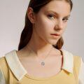 wholesale 925 Sterling Silver Compass Necklace With Celtic Knots And Crystal Center-0-3