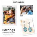 wholesale 925 Sterling Silver Hummingbird Earrings with Gemstones 13mm for Women Gifts-0-4