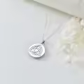 TOUPOP Sterling Silver Celtic Knot Pendant Necklace Irish Luck Jewelry-0-4