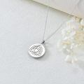 TOUPOP Sterling Silver Celtic Knot Pendant Necklace Irish Luck Jewelry-0-4