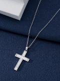 wholesale 925 Sterling Silver Origami Cross Pendant Necklace  for Women-0-4