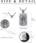 wholesale 925 Sterling Silver Saint Joseph Pendant Necklace with Cross Charm for Men Women Catholic s 36 Chain-0-2