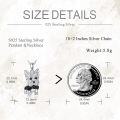 wholesale 925 Sterling Silver Yorkshire Terrier Dog Pendant Necklace for Women-0-1