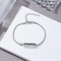 wholesale S925 Sterling Silver & Hypoallergenic Bee Cremation Urn Bracelet for Ashes, Adjustable Chain, Engravable Memorial Jewelry-0-2
