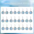 TOUPOP Sterling Silver Blue Crystal Zodiac Earrings-0-6