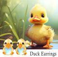 wholesale 925 Sterling Silver Moonstone Duck Stud Earrings for Women - Hypoallergenic -0-2