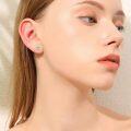 wholesale 925 Sterling Silver Turquoise Stud Earrings 4mm/6mm Round Shape Tiny Studs Jewelry for Women Girlfriend-0-3