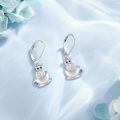 wholesale 925 Sterling Silver Owl in Teacup Dangle Drop Earrings Gift for Her-0-2