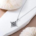 wholesale 925 Sterling Silver Celtic Knot Rose Flower Pendant Necklaces Lucky s for Women-0-2