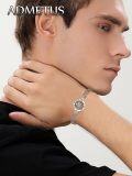wholesale 925 Sterling Silver Saint Anthony Medal Charm Bracelet for Men with Extender Chain - Pray For Us Design-0-2