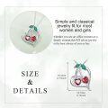 wholesale 925 Sterling Silver Heart-Shaped Double Red Crystal Pendant Necklace with Green Accents and Multicolor Stones-0-4