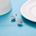 wholesale 925 Sterling Silver Birthstone Heart Stud Earrings Jewelry Gifts for Women-0-67