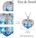wholesale Sterling Silver Austrian Crystal RN NP LPN Caduceus Pendant Necklace w Angel Heart Charm Nurse Graduation Gift-0-15