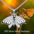wholesale 925 Sterling Silver Butterfly Pendant Necklace - Vintage Insect Jewelry for Women Girls Gifts-0-5