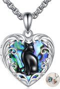 wholesale 925 Sterling Silver Cat Photo Frame Pendant Necklaces for Women Gifts-0-0