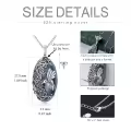TOUPOP 925 Sterling Silver Hummingbird Urn Necklace For Ashes Memorial Keepsake Pendant-0-1