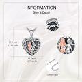 wholesale 925 Sterling Silver Heart Shaped Photo Locket Pendant Necklace for Women Gifts-0-4