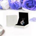 TOUPOP Sterling Silver Blue Crystal O Initial Butterfly Rose Necklace-0-4