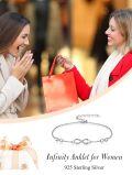 wholesale TOUPOP Infinity Anklet For Women 925 Sterling Silver Adjustable Foot Anklet Bracelet Endless Love Ankle Jewelry Christmas Birthday Gifts For Her Mom Sister -0-5
