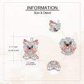 wholesale 925 Sterling Silver Yorkie Dog Leverback Earrings – Hypoallergenic Nickel-Free Gift for Dog Lovers-0-2