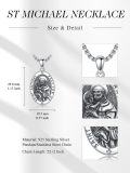 wholesale  Oval St Anthony Prayer Medal Pendant Necklace for Men & Women-0-1