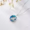 TOUPOP Sterling Silver Crystal Mom Mother Necklace Birthday Gift From Son Daughter-0-3