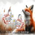 wholesale 925 Sterling Silver Leverback Earrings with Squirrel and Daisy Design for Women-0-2