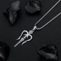 wholesale 925 Sterling Silver Mens Trident Pendant Norse Mythology  for Him-0-3