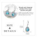 wholesale 925 Sterling Silver Tree Of Life Drop Earrings Wholesale With Green Stone-0-28