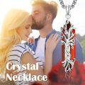wholesale 925 Sterling Silver Red Jasper Tree of Life Healing Crystal Pendant Necklace-0-1
