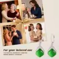 TOUPOP Sterling Silver Gemstone Celtic Knot Leverback Earrings-0-1