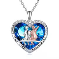TOUPOP Sterling Silver Jewelry Sister Necklace Gift From Brother-undefined