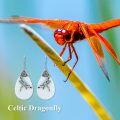 wholesale Sterling Silver Celtic Dragonfly Dangle Drop Earrings Celtic Jewelry Gifts for Women Her Wife Mom-0-16