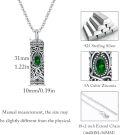 wholesale Sterling Silver Urn Necklace Cremation Ashes Pendant Memorial Jewelry for Women Men Girls Boys-0-2