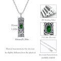 wholesale 925 Sterling Silver Urn Necklace Cremation Ashes Pendant Memorial Jewelry for Women Men Girls Boys-0-2