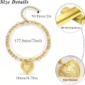 wholesale Gold 925 Sterling Silver Heart Photo Locket Charm Bracelet Wholesale for Women-0-2