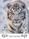 wholesale 925 Sterling Silver Tiger Cub Stud Earrings Wholesale for Girls and Women - Hypoallergenic s-0-4