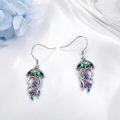 wholesale  925 Sterling Silver Jellyfish Earrings Dangle, Hypoallergenic, Nickel-Free, Lead-Free, Cadmium-Free, Sensitive Skin Friendly, Handmade, 0.46 x 0.88 Inch, Gift Box Included for Women Girls-0-4
